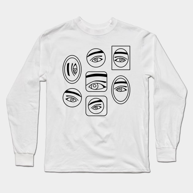 Eyes Long Sleeve T-Shirt by nyctophilia